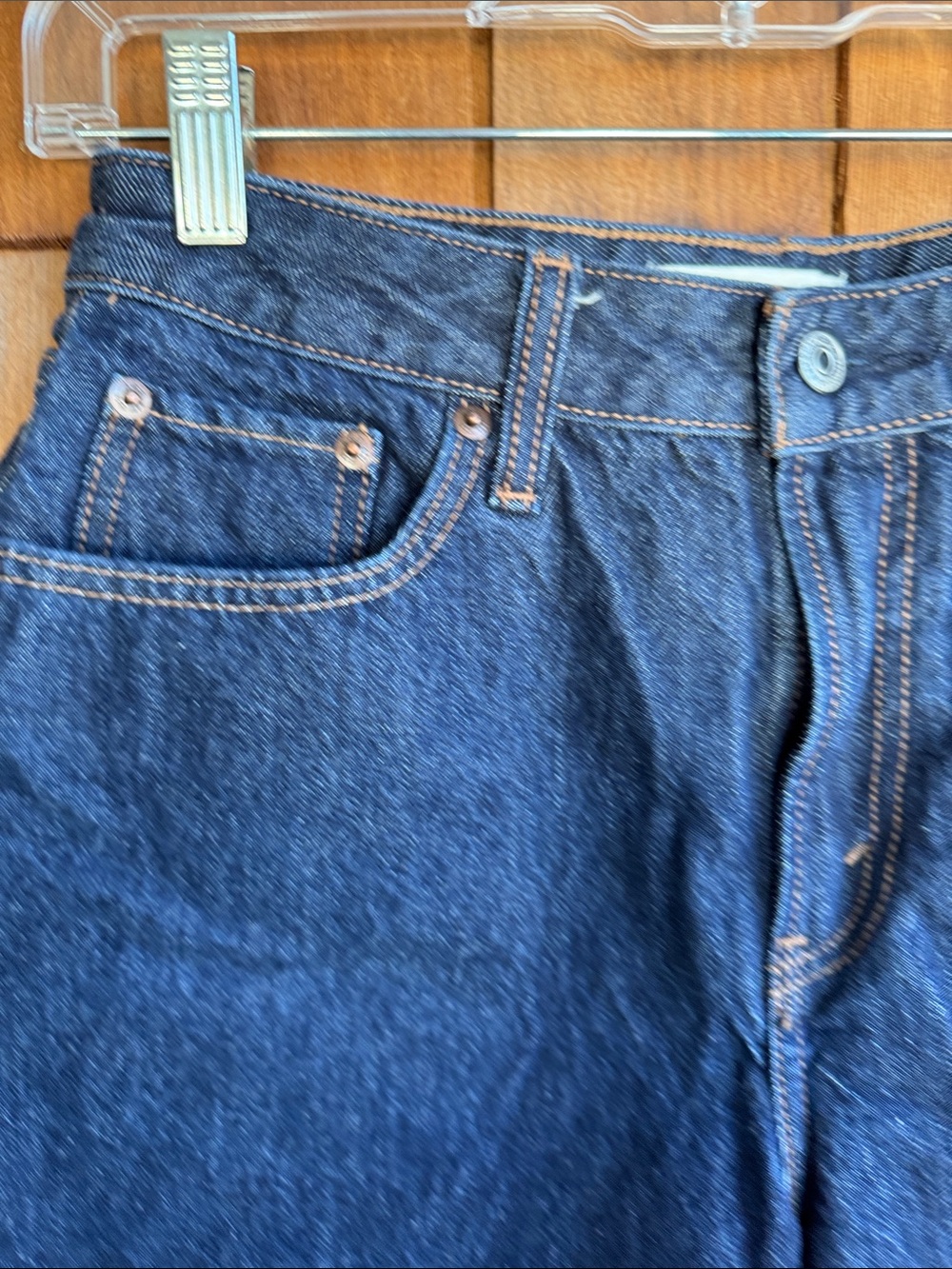 Abercrombie & Fitch Dark Blue Denim Shorts - Picture 3 of 5